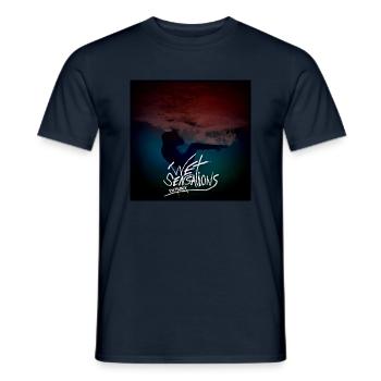 WET SENSATIONS - COVER - T-shirt homme - marine - Devant - AI Model Male 178 light (178cm)