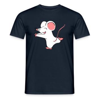 Mäusepaar Teil 1 - Männer T-Shirt - Navy - Vorne - AI Model Male 178 light (178cm)