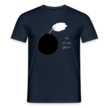 I'm about to explode - Men's T-Shirt - navy - Front - AI Model Male 178 light (178cm)