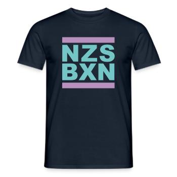 NZS BXN Antifa Nazis boxen Links Menschenrechte - Männer T-Shirt - Navy - Vorne - AI Model Male 178 light (178cm)