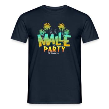 malle party edition 2022 - Männer T-Shirt - Navy - Vorne - AI Model Male 178 light (178cm)
