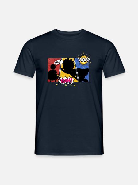 Endlich 5 Superheld - Männer T-Shirt - Navy