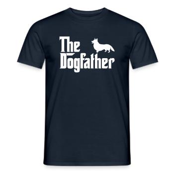 Corgi Dogfather Dog Lover Godfather Style - T-shirt homme - marine - Devant - AI Model Male 178 light (178cm)