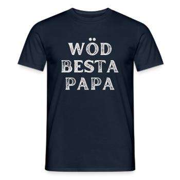Weltbester Papa - Männer T-Shirt - Navy - Vorne - AI Model Male 178 light (178cm)