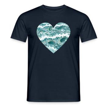Fishing Fishing Fishing Anglers Fishing - Men's T-Shirt - navy - Front - AI Model Male 178 light (178cm)