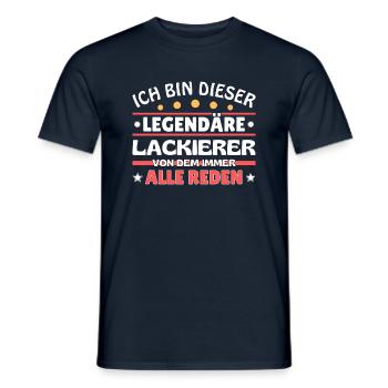 Ich bin dieser legendäre Lackierer - Männer T-Shirt - Navy - Vorne - AI Model Male 178 light (178cm)
