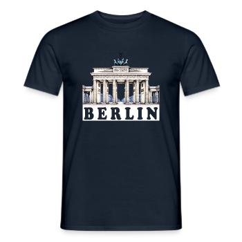 Berlin, a city with a history and a future - Men's T-Shirt - navy - Front - AI Model Male 178 light (178cm)