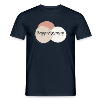 Papperlapapp - Männer T-Shirt - Navy - Vorne - AI Model Male 178 light (178cm)