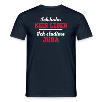 Jura - Männer T-Shirt - Navy - Vorne - AI Model Male 178 light (178cm)