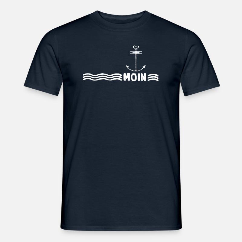 Moin Plattdeutsch - Männer T-Shirt - Navy