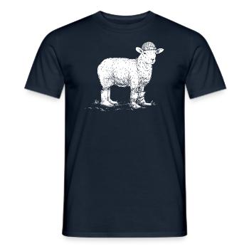 Mouton de la mer du Nord Mer Baltique Idée cadeau - T-shirt homme - marine - Devant - AI Model Male 178 light (178cm)