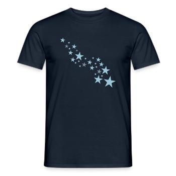 stars - Men's T-Shirt - navy - Front - AI Model Male 178 light (178cm)