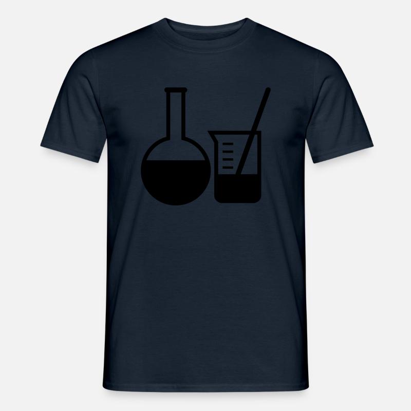 Labor Gläser - Männer T-Shirt - Navy