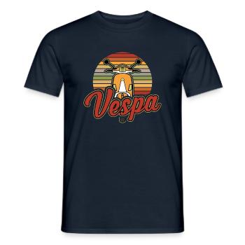 MOFA VINTAGE by The Manzanita's - Men's T-Shirt - navy - Front - AI Model Male 178 light (178cm)