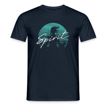 Yoga Spirituality - The well-being of meditation - Men's T-Shirt - navy - Front - AI Model Male 178 light (178cm)