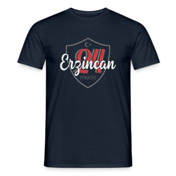 Erzincan - Männer T-Shirt - Navy - Vorne - AI Model Male 178 light (178cm)