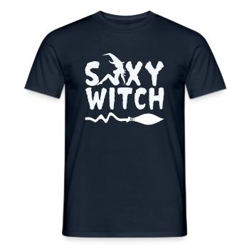 Sexy Witch Geschenk zur Walpurgisnacht Halloween - Männer T-Shirt - Navy - Vorne - AI Model Male 178 light (178cm)
