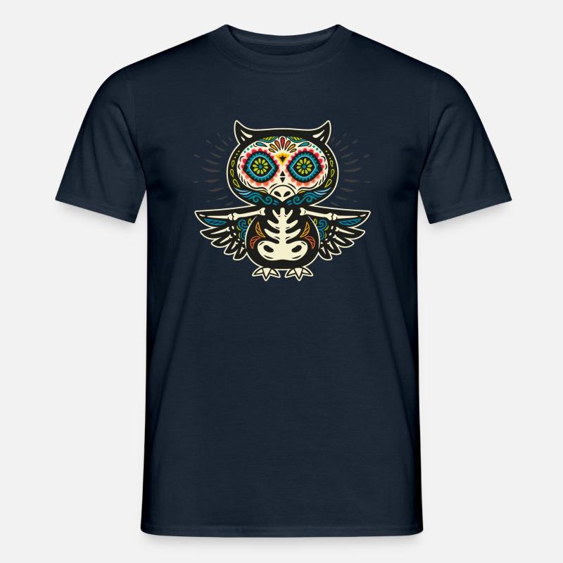 Eule - Männer T-Shirt - Navy