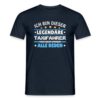 Ich bin dieser legendäre Taxifahrer - Männer T-Shirt - Navy - Vorne - AI Model Male 178 light (178cm)