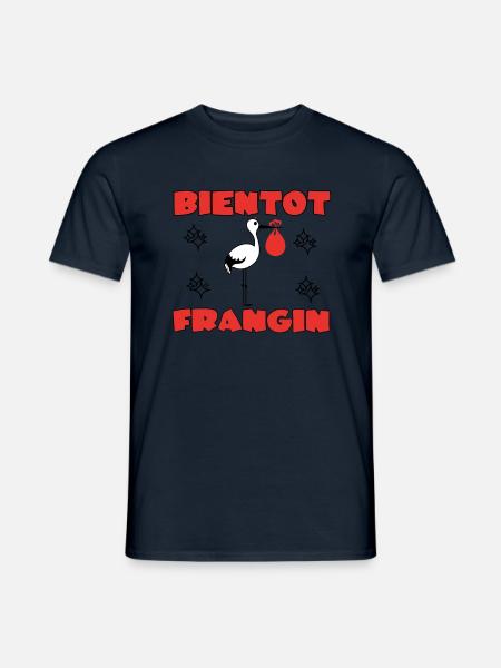 BIENTOT FRANGIN - T-shirt homme - marine