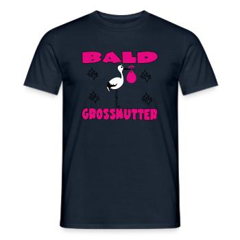 KAHLE GROSSMUTTER - Männer T-Shirt - Navy - Vorne - AI Model Male 178 light (178cm)