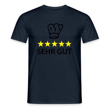 sehr gut koch - Men's T-Shirt - navy - Front - AI Model Male 178 light (178cm)