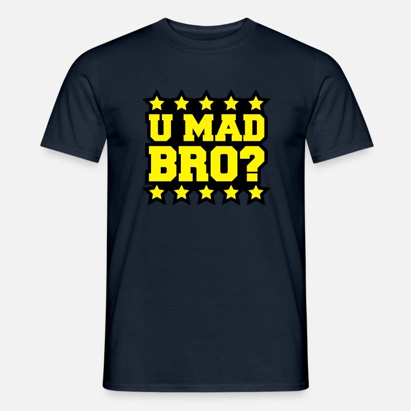 u_mad_bro_c2 - Männer T-Shirt - Navy