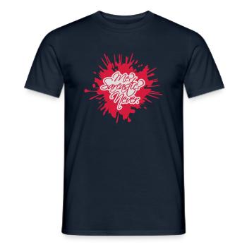 me sarcastic never Zitat - Männer T-Shirt - Navy - Vorne - AI Model Male 178 light (178cm)