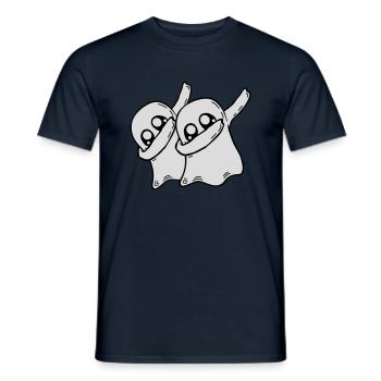2 Dabbing Ghosts Friends - T-shirt homme - marine - Devant - AI Model Male 178 light (178cm)