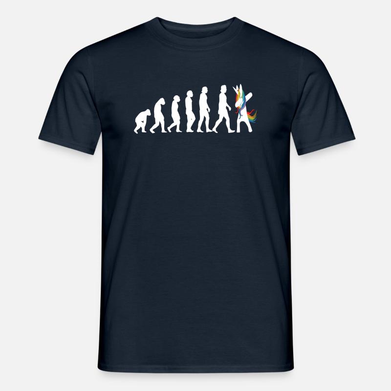 Evolution Unicorn c’est l’histoire - T-shirt homme - marine