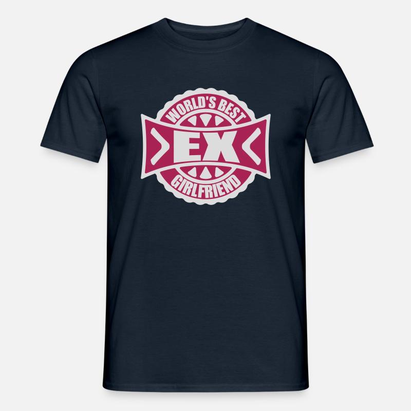 worlds best ex girlfriend - Männer T-Shirt - Navy