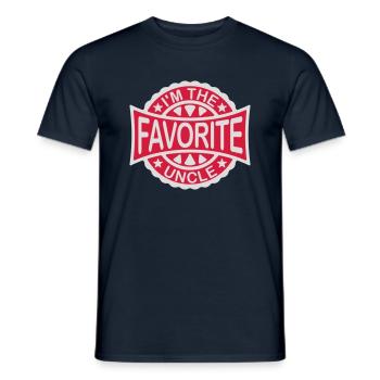 im the favorite uncle - Männer T-Shirt - Navy - Vorne - AI Model Male 178 light (178cm)