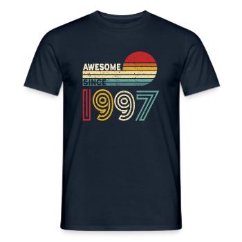 1997 Gift Birthday vintage Spruch - Men's T-Shirt - navy - Front - AI Model Male 178 light (178cm)