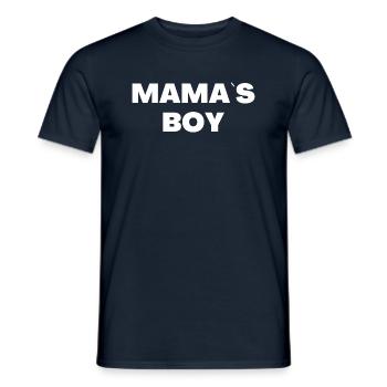Mama's Boy - Men's T-Shirt - navy - Front - AI Model Male 178 light (178cm)
