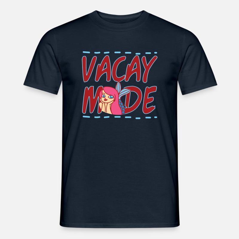 Mermaid Vacay Mode - Männer T-Shirt - Navy