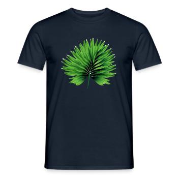 Das Palmenblatt - Männer T-Shirt - Navy - Vorne - AI Model Male 178 light (178cm)