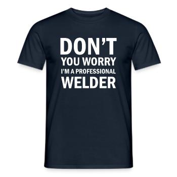 Handwerker Handyman Handwerk Werkzeug Baustelle - Männer T-Shirt - Navy - Vorne - AI Model Male 178 light (178cm)