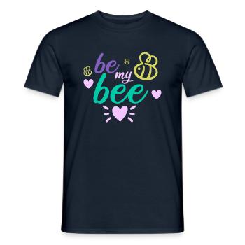 Sois mon abeille - Amour - T-shirt homme - marine - Devant - AI Model Male 178 light (178cm)
