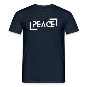 Paix - T-shirt homme - marine - Devant - AI Model Male 178 light (178cm)