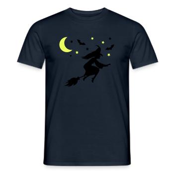 Sorcière - T-shirt homme - marine - Devant - AI Model Male 178 light (178cm)