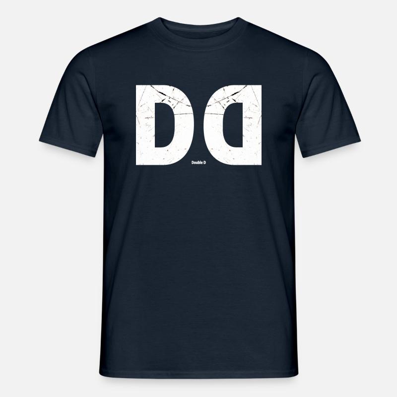 Double D - Doppel D - Männer T-Shirt - Navy