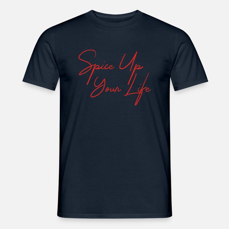 peppen sie ihr leben auf 04 - Männer T-Shirt - Navy