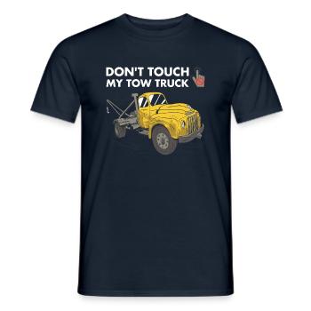 Ne touchez pas mon opérateur de dépanneuse - T-shirt homme - marine - Devant - AI Model Male 178 light (178cm)