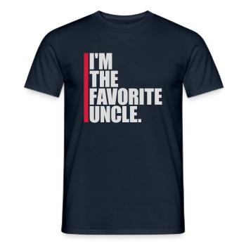 im the favorite uncle - Männer T-Shirt - Navy - Vorne - AI Model Male 178 light (178cm)