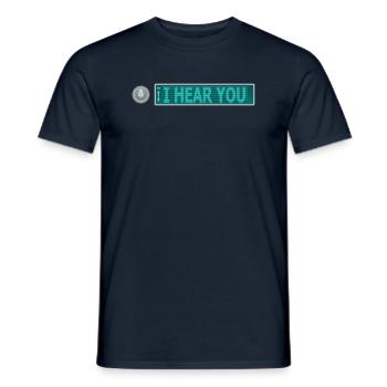 ICH HÖRE SIE - Männer T-Shirt - Navy - Vorne - AI Model Male 178 light (178cm)