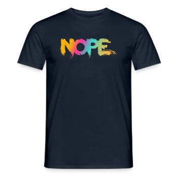 NOPE - sei kein ja-Sager! - Männer T-Shirt - Navy - Vorne - AI Model Male 178 light (178cm)