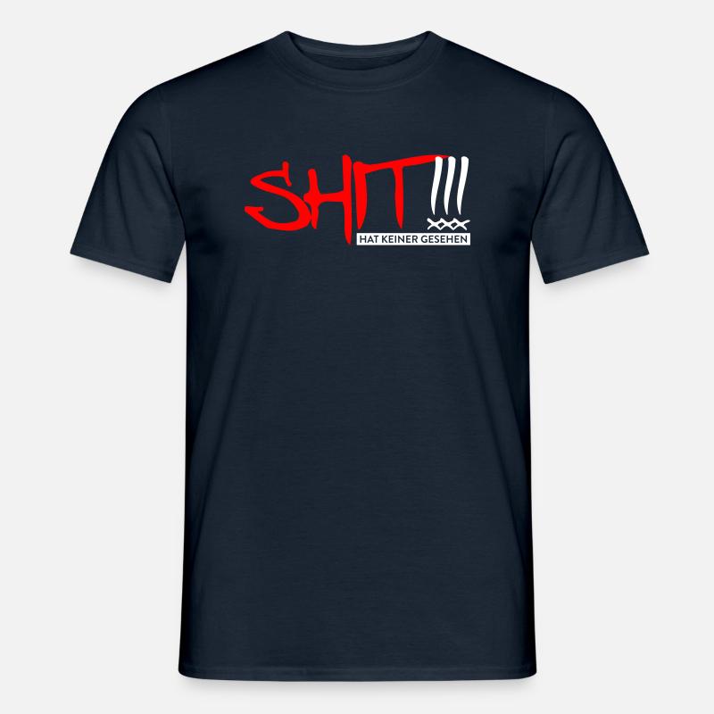SHIT hat keiner gesehen!!! - Männer T-Shirt - Navy