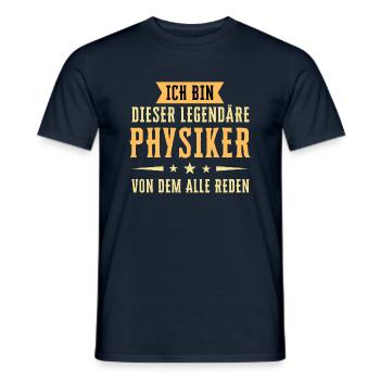 Ich bin dieser legendäre Physiker - Männer T-Shirt - Navy - Vorne - AI Model Male 178 light (178cm)