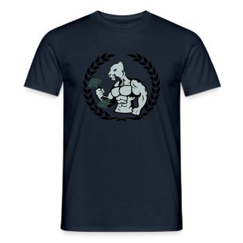 bodybuilder jaguar - Männer T-Shirt - Navy - Vorne - AI Model Male 178 light (178cm)