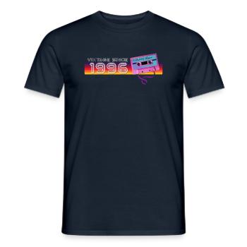Classique & Vintage 1996 Musique Nostalgique Drôle - T-shirt homme - marine - Devant - AI Model Male 178 light (178cm)